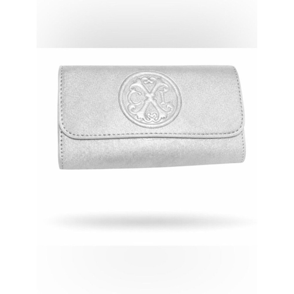CXL Christian Lacroix Silver Wristlet Clutch NWT Minimalist Glam Luxe 24989 - Picture 3 of 4